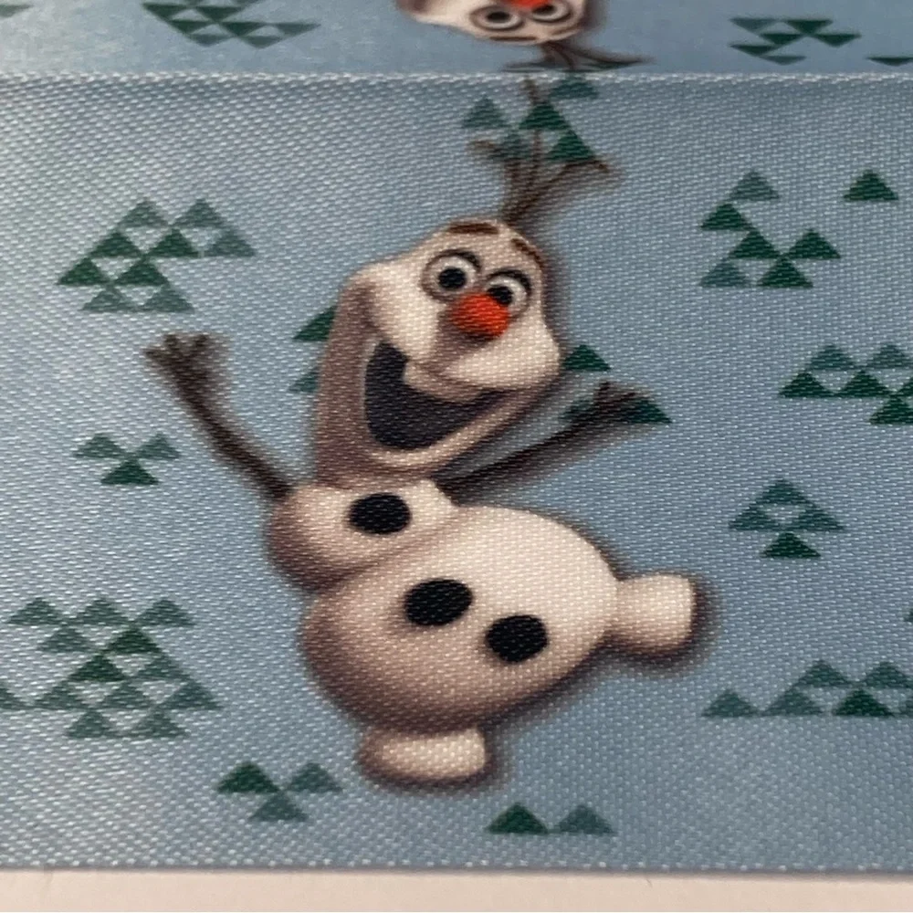 20 Disney Frozen Fancy Blanket Binding 4.75yd Dancing Olaf Fabric Strips Craft